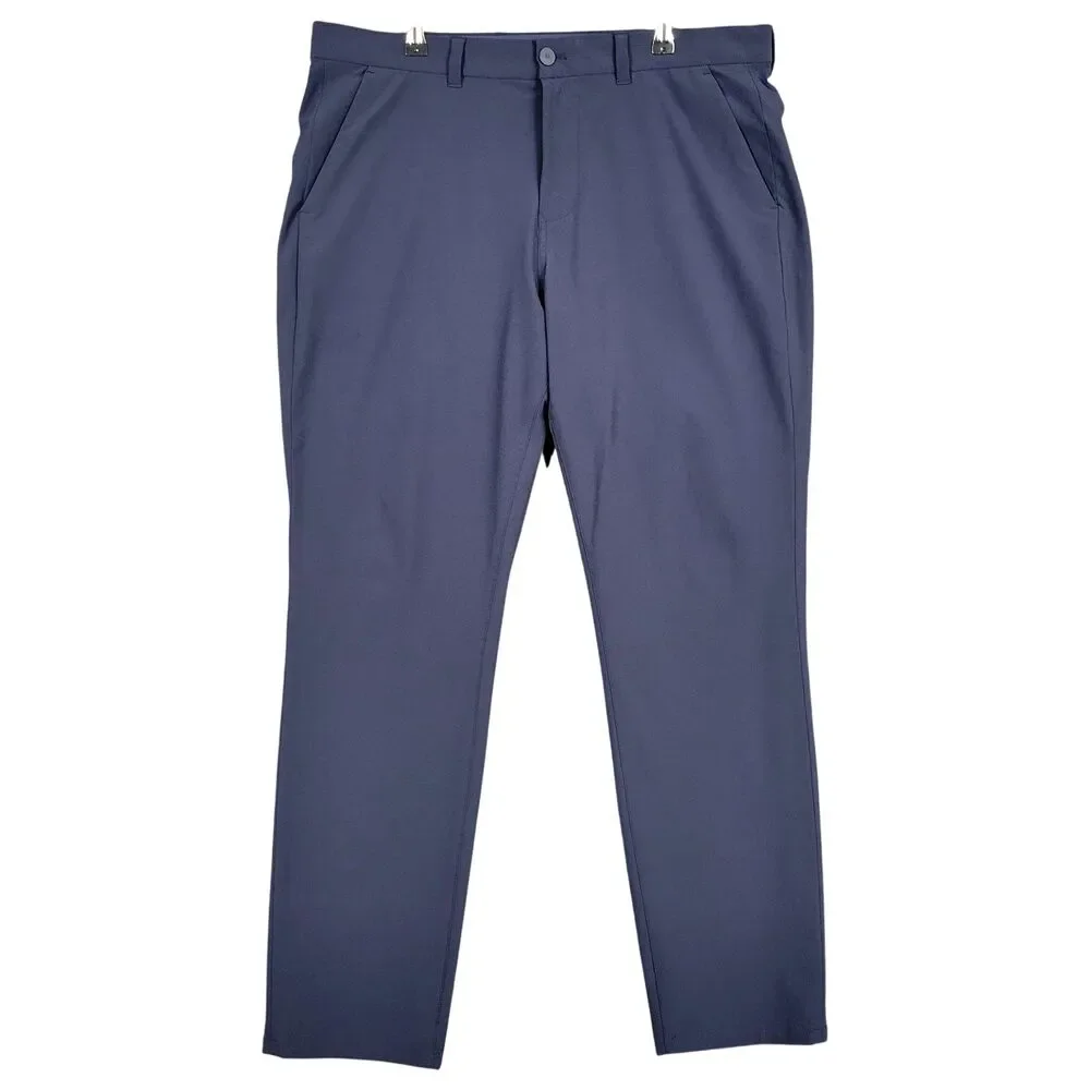 MIZZEN + MAIN Blue Helmsman Slim Performance Chino Pants Golf Preppy SIZE 36x30